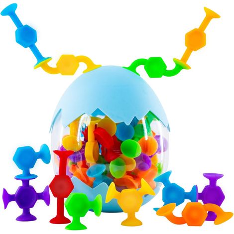 48 Pcs Bath Toys for Kids Age 3+ - Sensory, Travel, Rods Learning, Activity and Development (1/5)