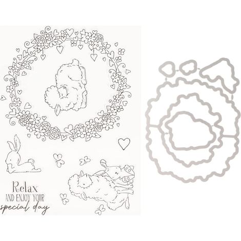 Timbres Transparents Recyclable DIY Combinaison Artisanat Fabrication De Cartes Timbres Décoratifs pour la Fabrication D'enveloppes De Cartes (1/5)