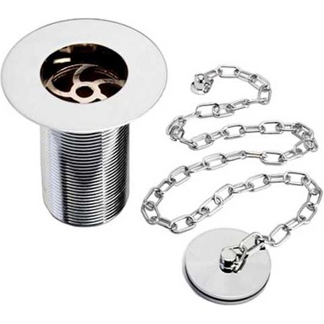Bristan Belfast Kitchen Sink Waste Chrome - Unslotted (For Sink with No Overflow) (1/2)