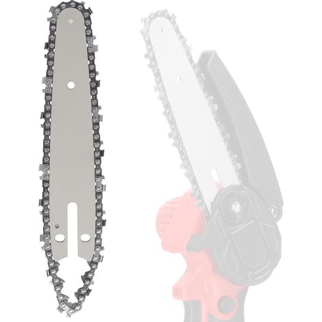 Kit chaîne et guide-chaîne pour tronçonneuse électrique au lithium - Accessoire de rechange pour outil de coupe du bois (1/5)