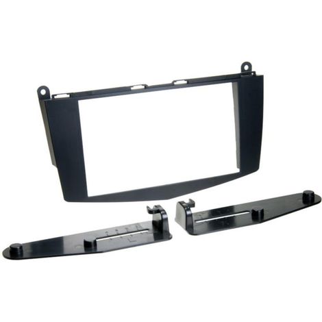 Adaptateur de façade 2-DIN pour Mercedes Classe C noir