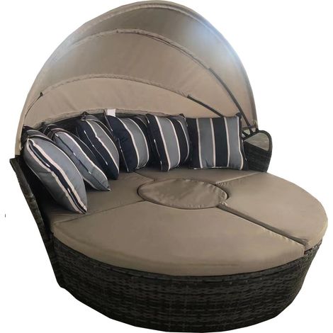 Furniture One Outdoor Round Daybed - 200CM (1/4)
