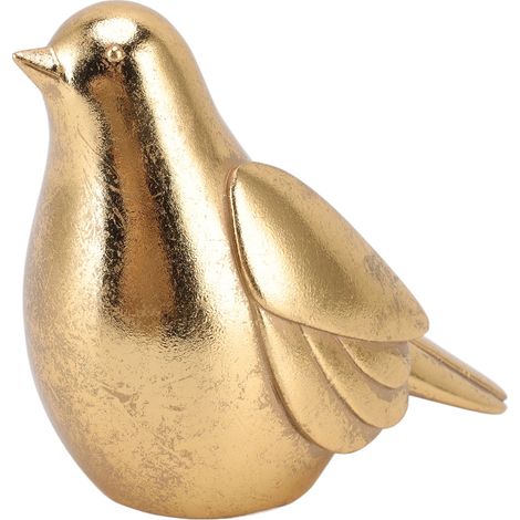 Statue d'Oiseau en Résine Dorée - Décoration d'Intérieur Moderne pour Salon, Chambre ou Bureau - Type A