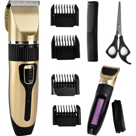 Tondeuse à cheveux pour hommes Coupe de cheveux Kit de moustache Tondeuse à barbe Rasage Tondeuse Ensemble de tondeuse à lame en T Tondeuse de précision Tondeuse à cheveux longs Hommes