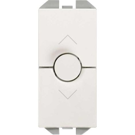 SIMON 270  Interruttore tenda a 3 posizioni e modulo stretto bianco 20001333-090