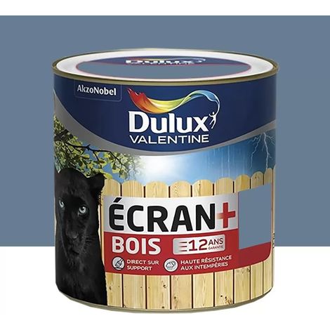 Peinture bois DULUX VALENTINE Ecran+ Bois Orage 2 L (1/2)