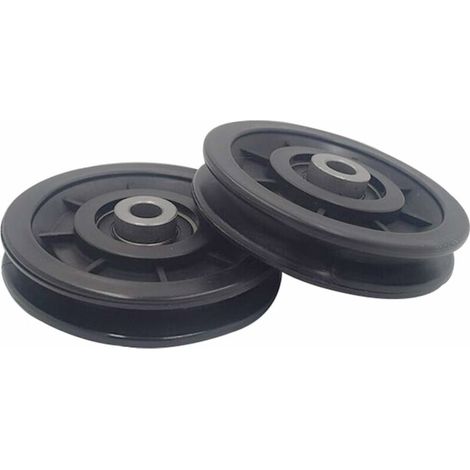 AMXCNOY 90-mm-Nylon-Rollenlager, Trainingsrolle, Universalrolle für Kabelzüge, Fitnessgeräte, Garagentore, Schiebetürrollen (1/4)
