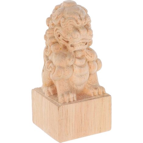 Capuchons de Poteaux en Bois Sculpté Style Pont Romain, Embouts Décoratifs Élégants pour Décoration Intérieure Stabilité et Touche Raffinée, Couleur Kaki (1/5)