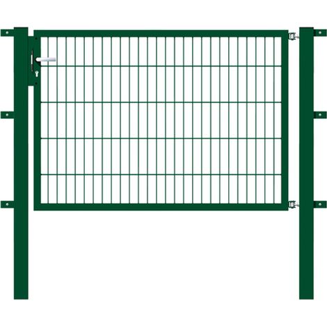 ALBERTS Einzeltor Flexo, fvz.grün Kst.b.RAL 6005, lichte BxH1500x1000, PF80x80/1700mm (1/3)