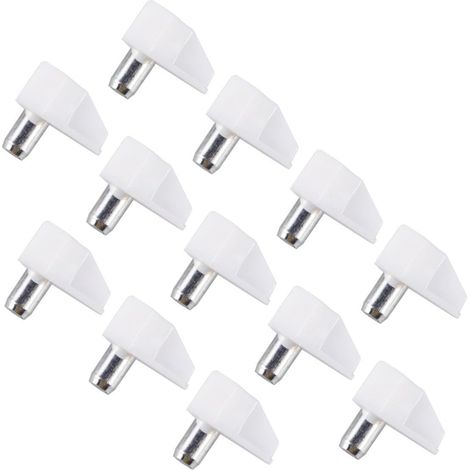 30pièces Supports Étagère Plastique Blanc Lot de Supports Robustes pour Étagères de Rangement Cuisine Taquets Adaptés pour Standards Durables et Résistants (1/5)
