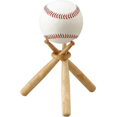 Baseballständer aus Holz – Präsentationsständer für Basebälle – 150 mm (1/5)