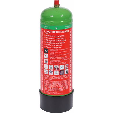 ROTHENBERGER Bouteille d'azote 2 litres, pleine - 259018 (1/2)