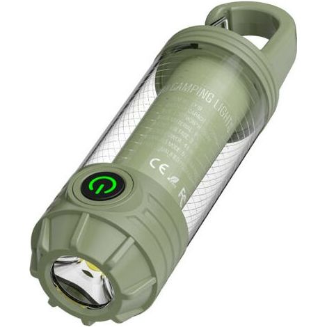 Outdoor-Campinglampe, Mehrfachlichtquelle, tragbarer Schlüsselringhaken, Mini-Taschenlampe, Umgebungslicht fürs Camping. (1/4)