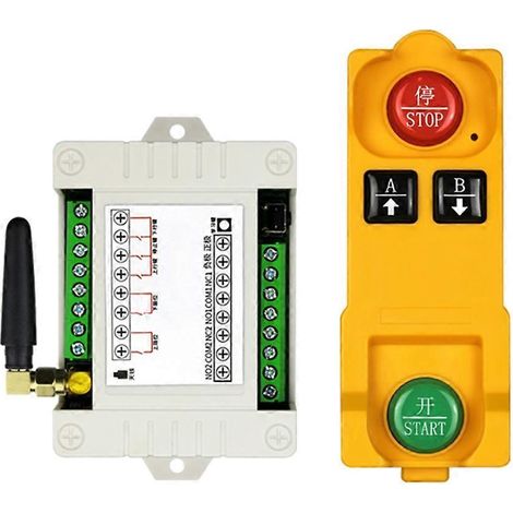 Télécommande 2 Boutons 315 MHz avec Récepteur 2CH et Tige de Limite - Émetteur 433Mhz Optionnel (1/4)