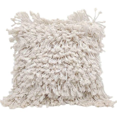 Copricuscino in cotone e organza, 30x30 cm