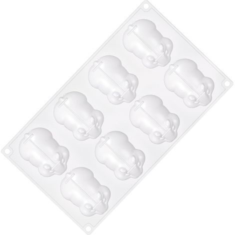Silikon-Backform mit 8 Mulden für Ratten, Mäuse und Kuchen – Niedliche Backform für Kuchen, Gelee und Schokolade