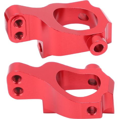 2x Support de Roue en Bloc C Performant Facile à Monter Solide Durable Accessoires RC pour LOSI 22S Rouge (1/5)