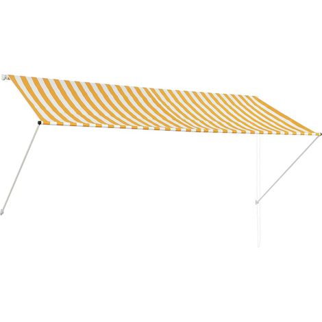 Maison Exclusive - Einziehbare Markise 300×150 cm Gelb und Weiß
