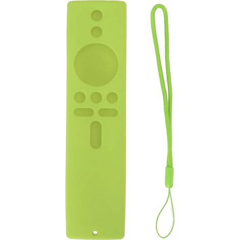 Funda protectora de silicona antideslizante para el mando a distancia de Xiaomi Mi Box S y Xiaomi Mi TV Stick, color verde fluorescente.