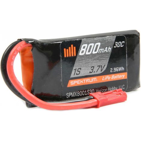1S 3.7V 800mAh 30C Li-Po Battery JST-RCY