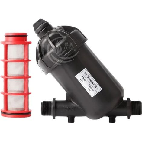 Filtre pour irrigation goutte à goutte, tamis à disque 120 mesh (130 microns), pour purification de l’eau de jardin et arrosage. (1/5)