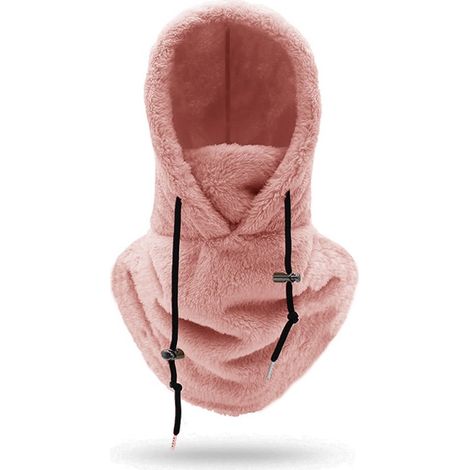 Capuche polaire chaude pour l'hiver, capuche de ski universelle, capuche polaire multifonctionnelle coupe-vent et chaude avec cache-cou, adaptée aux sports de plein air, au cyclisme, à la randonnée, à (1/5)