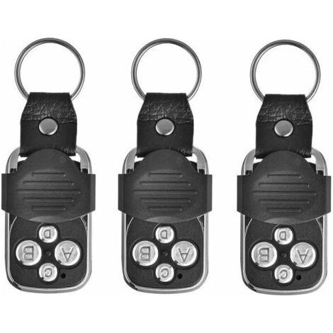 Pair Télecommande[3 Pièce], éLectrique à Distance, pour Porte de Garage Télécommande Universelle 270-433.92MHz avec 4 Boutons Dupliquées (1/4)