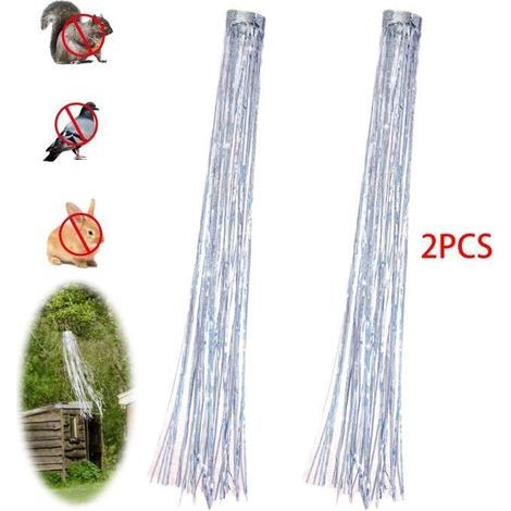 Bird repellent, laser bird deterrent, hanging reflective scarecrow, pigeon deterrent, avian repellent.