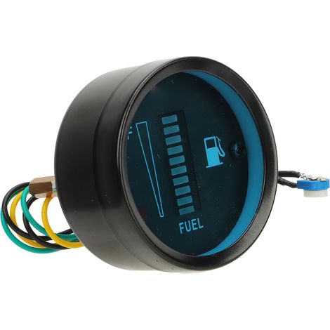 Jauge de niveau de carburant moto 52mm, indicateur réservoir essence LED vert 12V, compteur de carburant lumineux pour réservoir, diamètre boîtier 52 mm (1/5)
