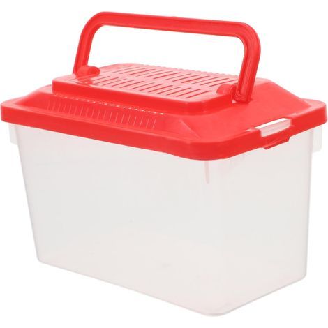 transparente Transportbox für Schildkröten, tragbarer PP-Kunststoffbehälter, wasserdichter Behälter für Reptilien und Fische, für den Außenbereich (1/5)