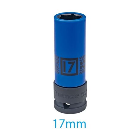 Dünnwandige lange Schlagschrauber-Nuss mit Hülse 1/2'' 17MM80 - KY494517M