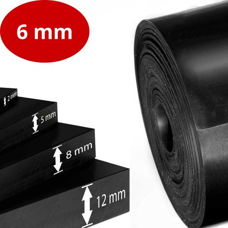Tapis extérieur, Tapis de caoutchouc SBR Produits laminés, Densité 1,6 g/cm³, Ep = 6 mm, 120 x 50 cm