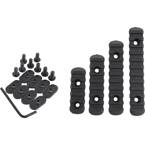 4 Pièces Rails de Guidage 20mm en Noir pour Modélisme et Protection de Bois (1/5)