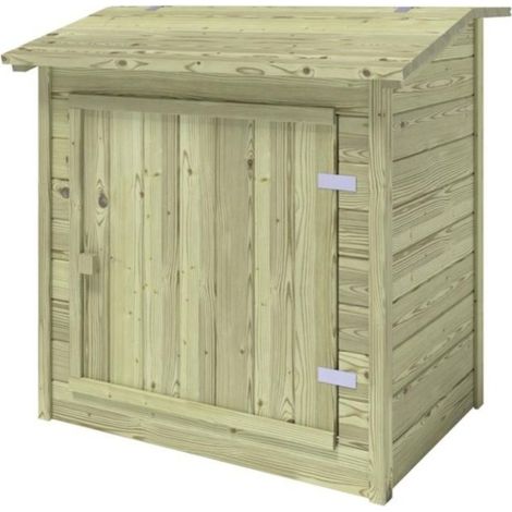 Armadio in legno per sistema di filtrazione piscina 1.2 x 0.84 – H.1.16 m. Impregnato - SZA14 (1/5)