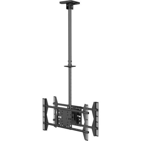 SOPORTE PANTALLA PROFESIONAL DE TECHO EQUIP 2 PANTALLAS  32-65 INCLINABLE MAX. 50KGS (1/4)