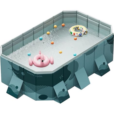 Piscina in PVC ecologico, design pieghevole, 2,6 m (1/2)