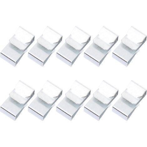 Lot de 25 supports métalliques robustes pour remorque, avec fixation pour câbles.-1.8X1.2cm-Silver (1/3)