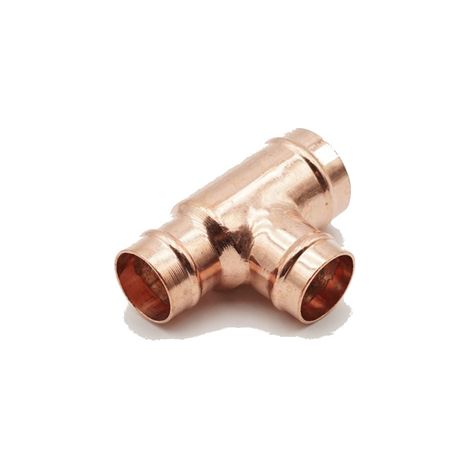 PrimaPlus Copper Solder Ring Reduced Tee 28x22x22mm (1/2)