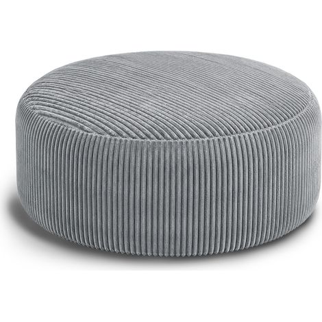 6FT Bean Bag Chair mit Memory Foam Corduroy Hellgrau MODENUIT (1/4)