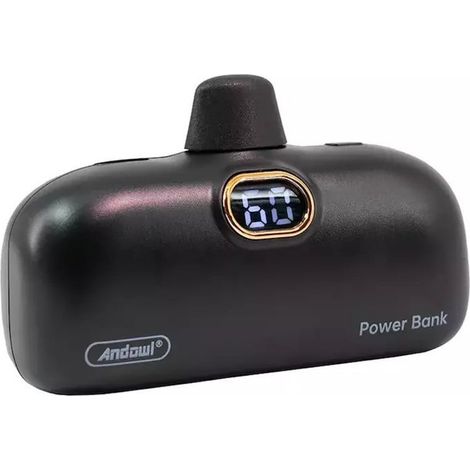 Andowl - Mini Power Bank Portatile Connettore Lightning 6500mah Display Indicatore Batteria Q-cd693 - (1/3)