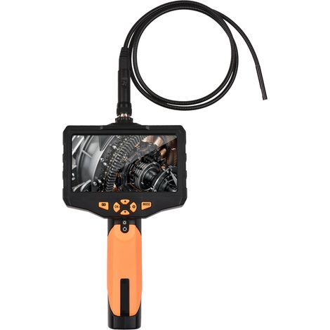 Endoscope industriel portatif à objectif unique, écran IPS 4,7 pouces, caméra électronique 100 W, prise de photos et vidéos, 6 LED, câble de 3 mètres pour l'inspection de pipelines et de véhicules. (1/5)