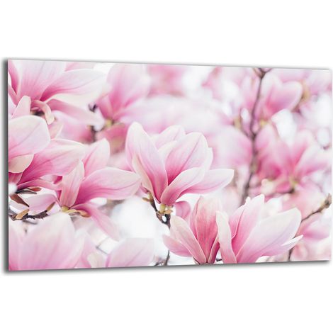 PLAQUE DE PROTECTION EN VERRE POUR CUISINIÈRE 80x52 FLEURS (1/5)