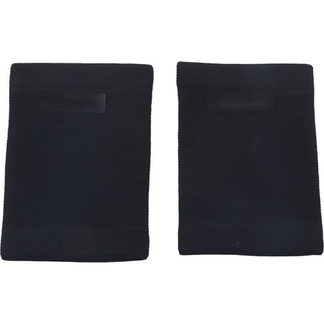 Une paire de fibres de Polyester noir Sports de plein air Super élastique tricot manchette Flexible soulagement de la douleur poignet garde orthèse Support (1/5)