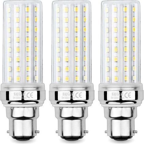 Ampoules de Maïs LED 20W. Équivalent 150W Ampoule Incandescente. 2300LM. 3000K Blanc Chaud. Ampoules à B22 Baïonnette. 3 Pièces (1/5)