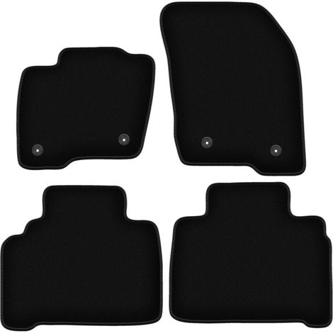 Alfombrillas de terciopelo negro BASIC para Ford S-MAX MK2 monovolumen (2015-) (1/5)