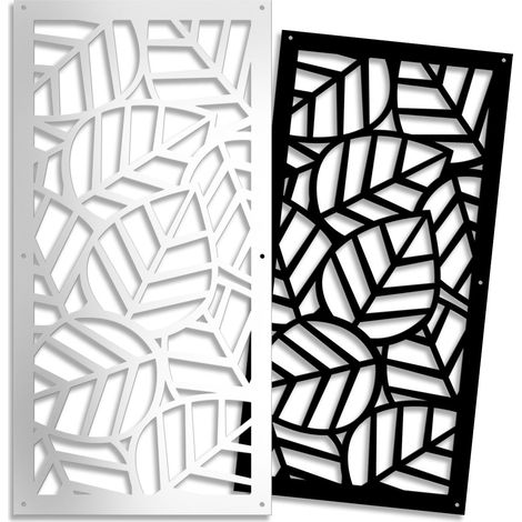 TROPICA - Panneau ajouré en PVC - Couleur : blanc - Dimension : 50x150 cm