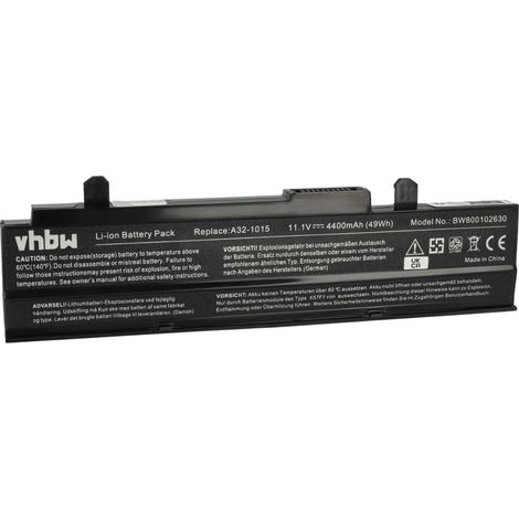 vhbw Akku kompatibel mit Asus Eee PC EPC 1215 Notebook (4400 mAh, 11,1 V, Li-Ion) (1/5)