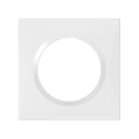 Legrand – Lot de 100 plaques carrées 1 poste – Finition blanche brillante – Montage horizontal/vertical – Compatible gamme Dooxie
