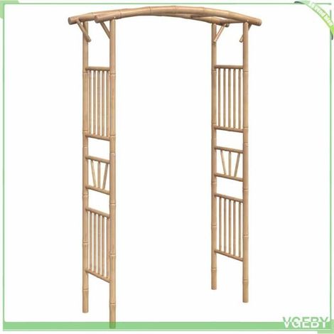 Arche pour rosiers - FAFEICY - Modèle 341746 - Bambou résistant aux intempéries - 118x40x187 cm - Style ferme (1/5)