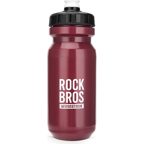 Botella de agua para bicicleta de 600 ml - roja (1/4)
